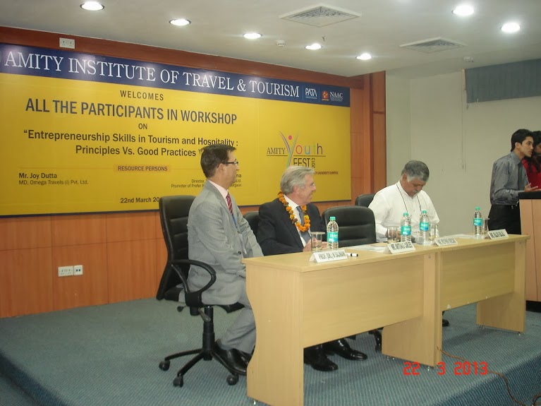 Rajiv Bajaj At Deptt of Tourism & Hospitality of Amity University Noida
