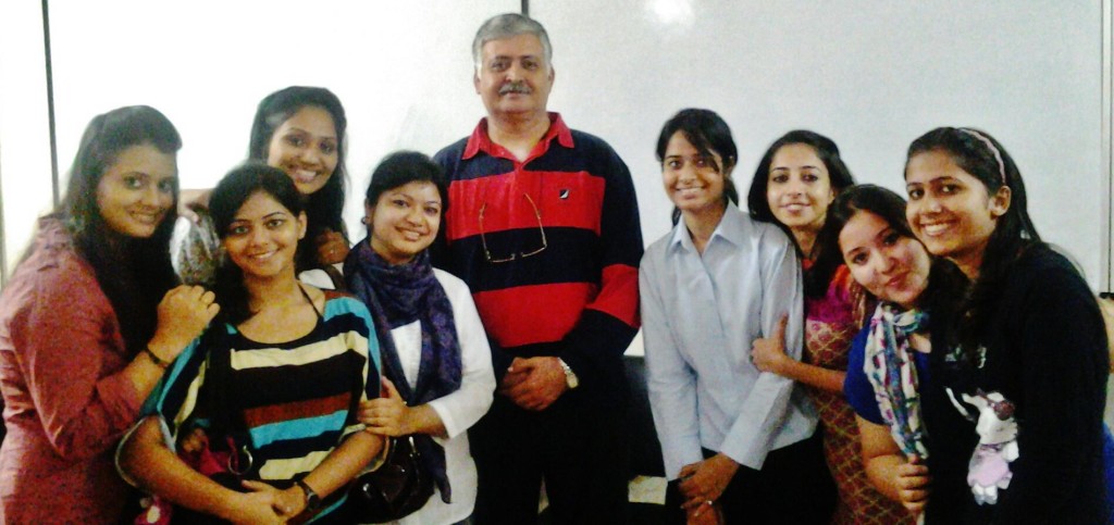Rajiv Bajaj with IITTM Noida students
